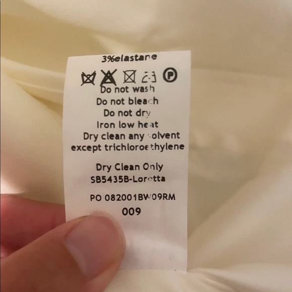 House Of CB Loretta Ivory Satin Strapless Dress - Picture 11 of 12